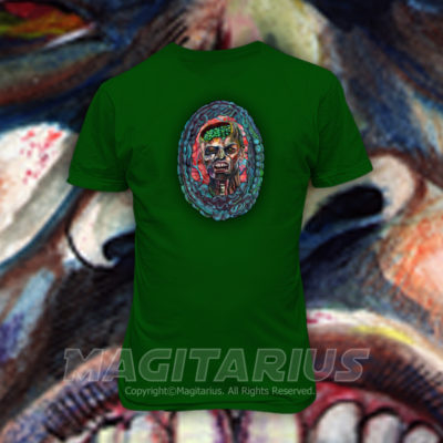 Peas and Brains Zombie T Shirt Design-Magitarius.com