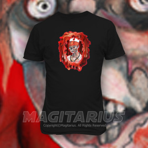 UnDead Dextress Zombie T Shirt Design-Magitarius.com